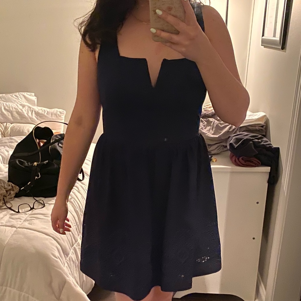 Navy Blue Cocktail Dress